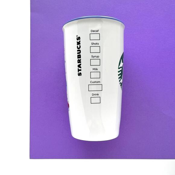 Disney Starbucks Magic Kingdom Tumbler - Porcelain Travel Mug Mickey Mouse - Picture 2 of 10